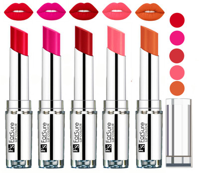 

Forsure Best Collection Velvet Matte Lip Color(Ruby Red,Rose Pink,Sweet Red,Peach,Nude, 20 g)
