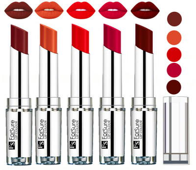 

Forsure Best Collection Velvet Matte Lip Color Combo at Wholesale Rate(Wine,Brick Nude,Hot Red,Magenta,Maroon, 20 g)