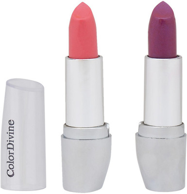 COLOR DIVINE SET OF TWO PREMIUM LIPSTICKS(PINK, MAUVE, 7 g)