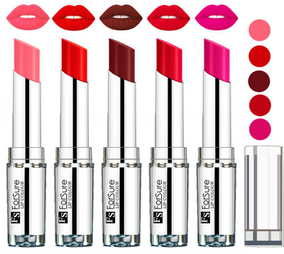 

Forsure Best Collection Velvet Matte Lip Color(Peach,Orange,Wine,Ruby Red,Rose Pink, 20 g)