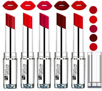 

Forsure Best Collection Velvet Matte Lip Color(Sweet Red,Hot Red,Magenta,Maroon,Romantic Red, 20 g)
