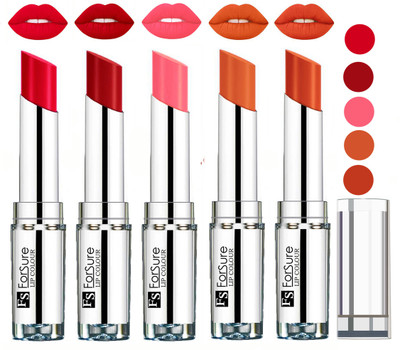 

Forsure Best Collection Velvet Matte Lip Color(Ruby Red,Sweet Red,Peach,Nude,Brick Nude, 20 g)