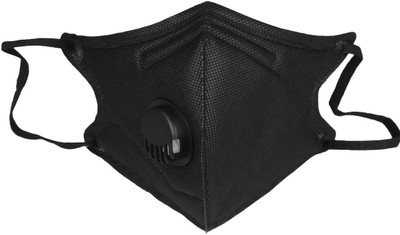 

ShivExim anti dust smog washable pm 2.5 black Mask and Respirator