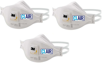 Clair Filters 3M Pollution Mask N95 3M 9211+ Mask and Respirator Flipkart