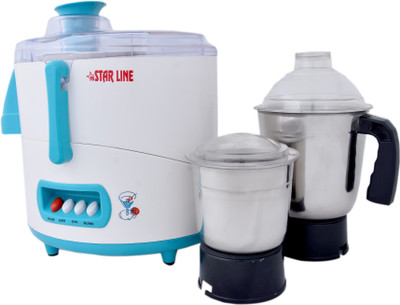 

STAR LINE JMG18H19 550 Juicer Mixer Grinder(Multicolor, 1 Jar)