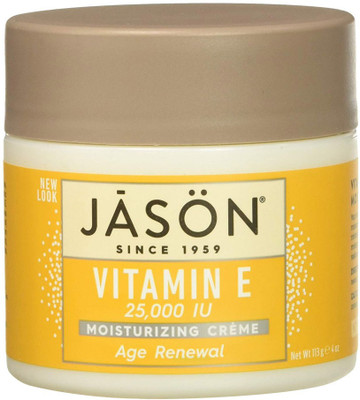 

Jason Natural Cosmetics Age Renewal Vitamin E 25,000 IU Moisturizing CrÃ¨me, 4 oz. (Packaging May Vary)(113 g)