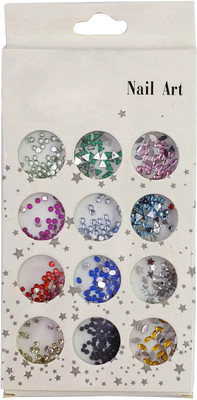 

One Personal Care Reflective, Diamond Stone Inspired, Triangular, Circular Shape, Heart Inspired Charming Rhinestones | 06(Multicolor)