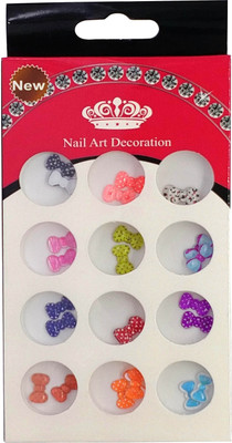 

One Personal Care Cute Bow Charms Inspired Rhinestones | 09(Multicolor)
