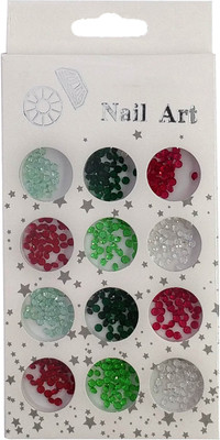 

One Personal Care Faux Ruby, Emerald & Diamond Stones For Nail Art | 01(Multicolor)