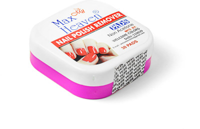 

Max Heaven Nail Polish Remover Pads Non Acetone Pink (30 Pads) (MHNPRpink004)(30 g)