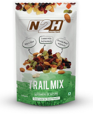 

N2H Trail MIx 100g Blueberry, Cashews, Almonds, Cranberries(100 g, Pouch)
