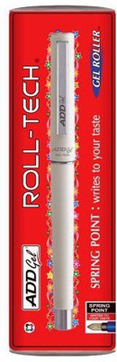 Add Gel Roll Tech Gel Pen - Blue Set of 3 Gel Pen(Pack of 3, Ink Color - Blue)