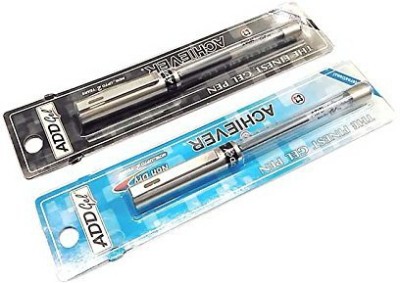 Add Gel Achiver Gel Pen Pack of Blue 4 Black 4 Gel Pen(Pack of 8, Blue and Black)