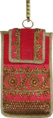 

Deepsum Wedding Party Saree Clutch Mobile Pouch Waist Clip Ladies Purse Gift For Women Mobile Pouch Mobile Pouch(Red)