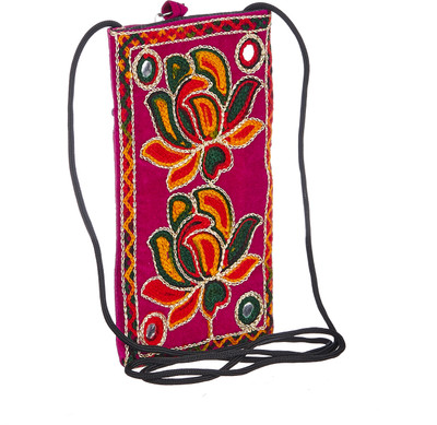 

GiftingTree Rajasthani Mobile Pouch P Mobile Pouch(Pink)
