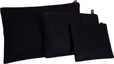 

Astara Felt Pouch Set of 3 Pouch(Black)