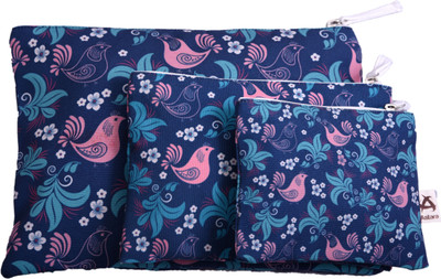 

Astara Dancing hen Canvas Set of 3 Pouch Pouch(Multicolor)
