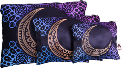 

Astara Mandala Satin Pouch Set of 3 Pouch(Multicolor)