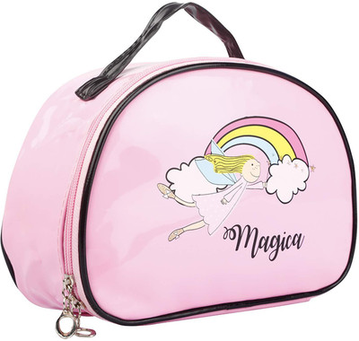 

Oytra Makeup Pouch/Cosmetic Bag/Toiletry Kit with Mirror for Girls Ladies and Women Unicorn Designs Cosmetic Bag(Pink)