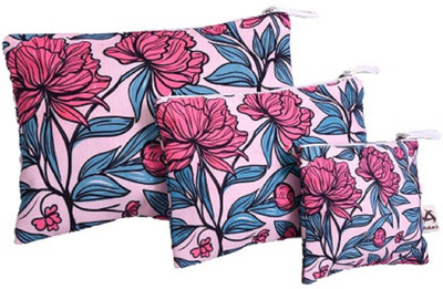 

Astara Vintage Floral Canvas Pouch Pouch(Pink)