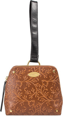 Holii IRIS 01-LIFE EMB S.NAPPA-TAN BLK Pouch(Tan)