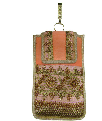 

Deepsum Wedding Party Saree Clutch Mobile Pouch Waist Clip Ladies Purse Gift For Women Mobile Pouch Mobile Pouch(Pink)