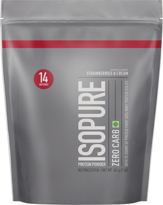 

Isopure Zero Carb Whey Protein(454 g, Strawberries & Cream)