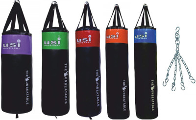

USI 3.4ft Crusher Unfilled Training Punching Boxing With Chain Set(Color May Vary) Hanging Bag(3.4, 105 kg)