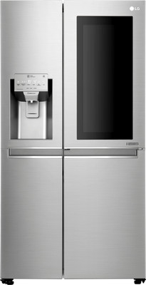 Compare Lg 668 L Frost Free Side By Side Refrigerator Noble Steel Gc X247csav Price In India Comparenow