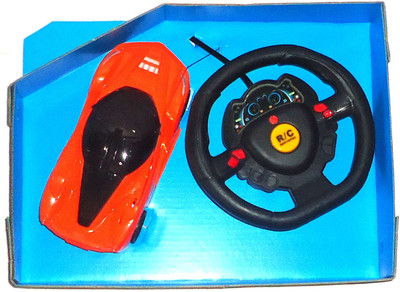

KIDZIAN super race car-Remote control Car-steering wheel control for KIDS(Red, Black), Black;red