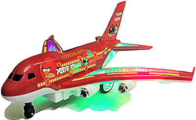 

TOYGALAXY Remote control Angry bird Aeroplane With 3D Lights And Sound For Kids(Red)