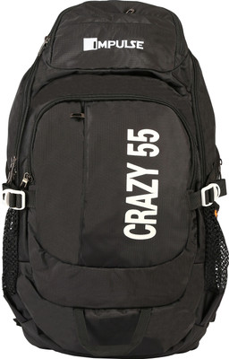 

Impulse Crazy 55 Ltr Black Rucksack - 55 L(Black)