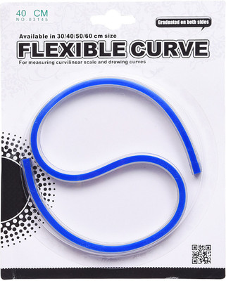 

Mornsun Flexible Curve - 40 cm Ruler(Set of 1, Blue)