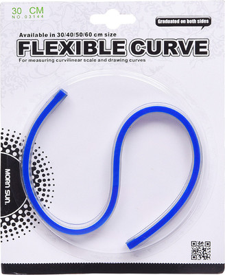 

Mornsun Flexible Curve - 30 cm Ruler(Set of 1, Blue)