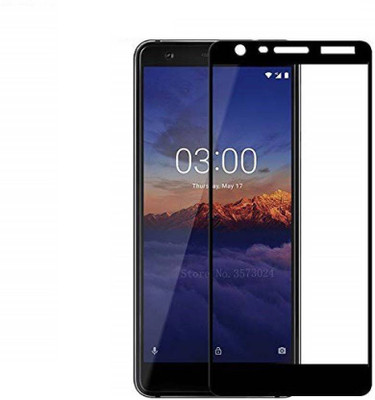 Express Buy Edge To Edge Tempered Glass for Nokia 3.1(Pack of 1)