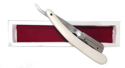 

Bueno Plastic Handle Straight Edge Barber Razor,Blade Razor, Shaving safty Razor, pack of 1(Pack of 2)