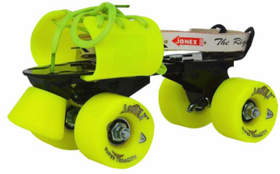 

Jonex SUPER TENACITY Green Adjustable Quad Roller Skates - Size Free UK(Green)
