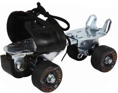 

Jonex FIBROL Adjustable Quad Roller Skates - Size Free UK(Black)