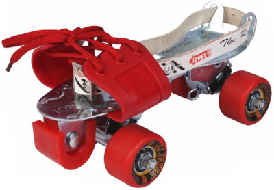 

Jonex DELUX Adjustable Quad Roller Skates - Size Free UK(Red)