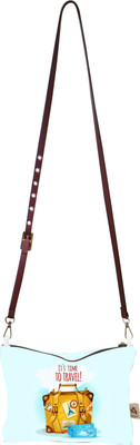 

Astara Girls Casual, Evening/Party, Formal Blue Canvas Sling Bag