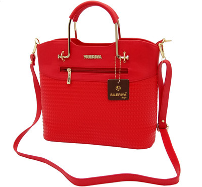 

Sileriya bags Girls Casual, Evening/Party, Formal Red PU, Linen, Polyester, Synthetic Fabric Shoulder Bag