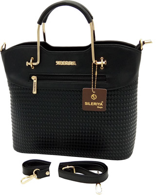 

Sileriya bags Girls Casual, Evening/Party, Formal Black PU, Linen, Polyester, Synthetic Fabric Shoulder Bag