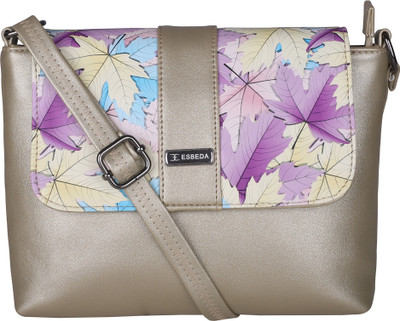 

ESBEDA Women Casual Gold PU Sling Bag