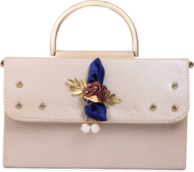 

GLORIST Women Casual Beige Leatherette Hand-held Bag