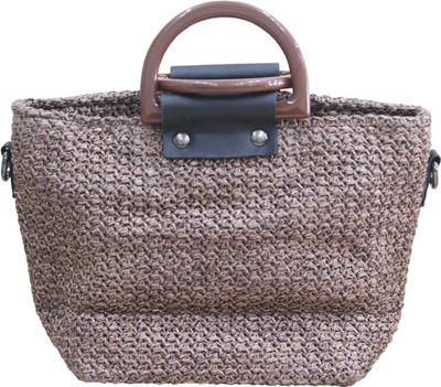 

Toys Factory Girls Casual Beige Jute Hand-held Bag