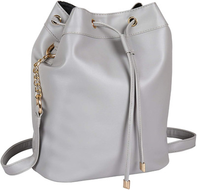 

Lychee Bags Women Casual Grey PU Sling Bag