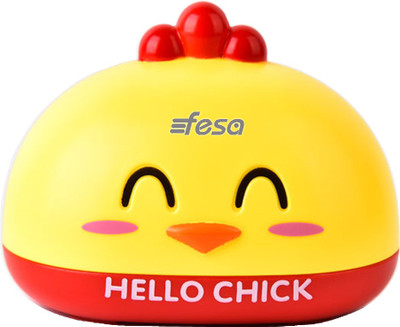 

fesa Cute Soap Case Box soap Dish with Drainer -Chick Yellow(Yellow)