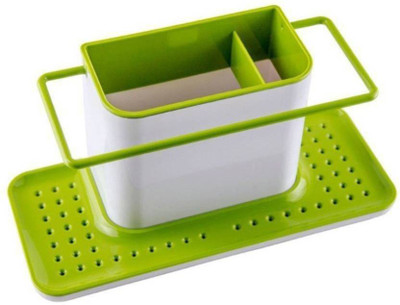 

VP STORES Soap Sponge Brush Holder Sink Drying Storage Organizer Rack Multicolor Kitchen(As per availability)