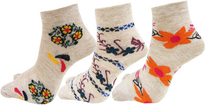 RC. ROYAL CLASS Women Floral Print Ankle Length(Pack of 3)