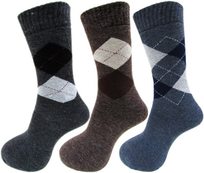 RC. ROYAL CLASS Men Self Design Calf Length(Pack of 3)